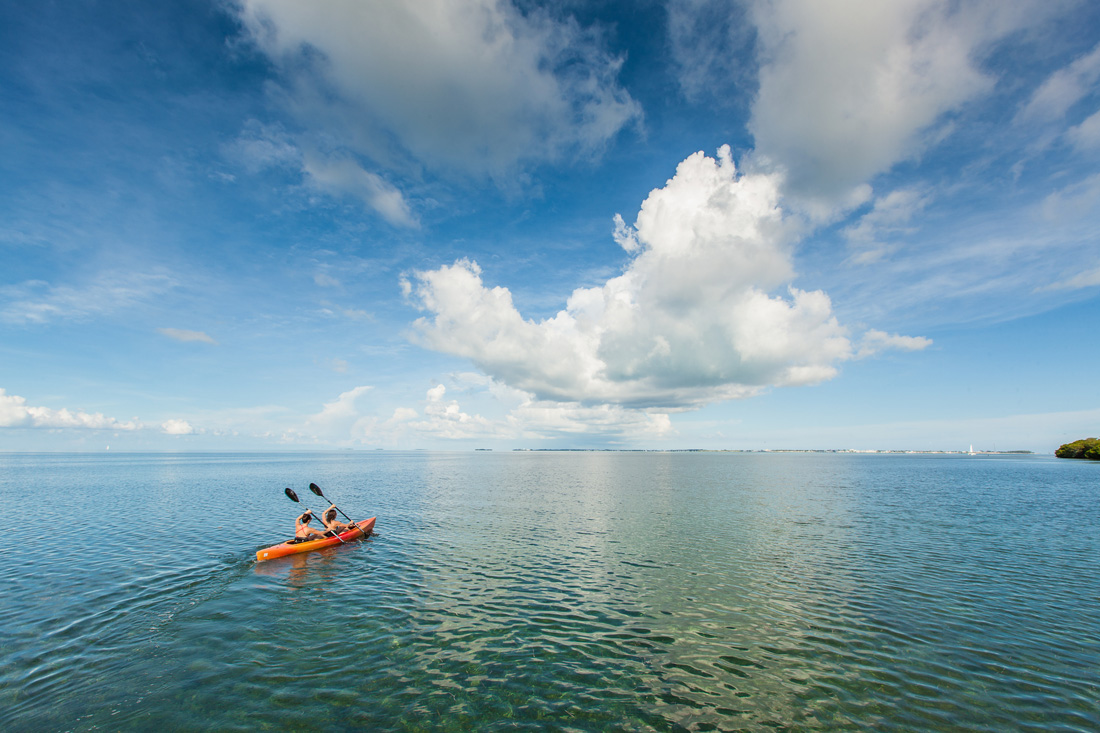 people kayaking in ocean